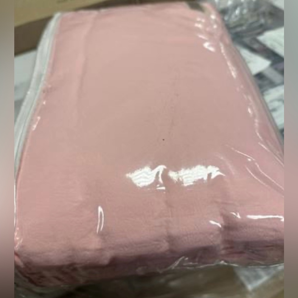 Natural Loft King Solid Duvet Cover Set Rose Quartz - Picture 6 of 6